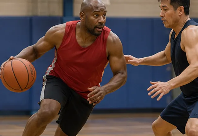 Scène illustrant le basket